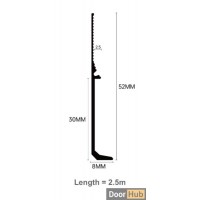3cm No-Groove Skirting Board | FLL-A-30-A3 Plaster-Free Minimalist Baseboard | DoorHub UAE